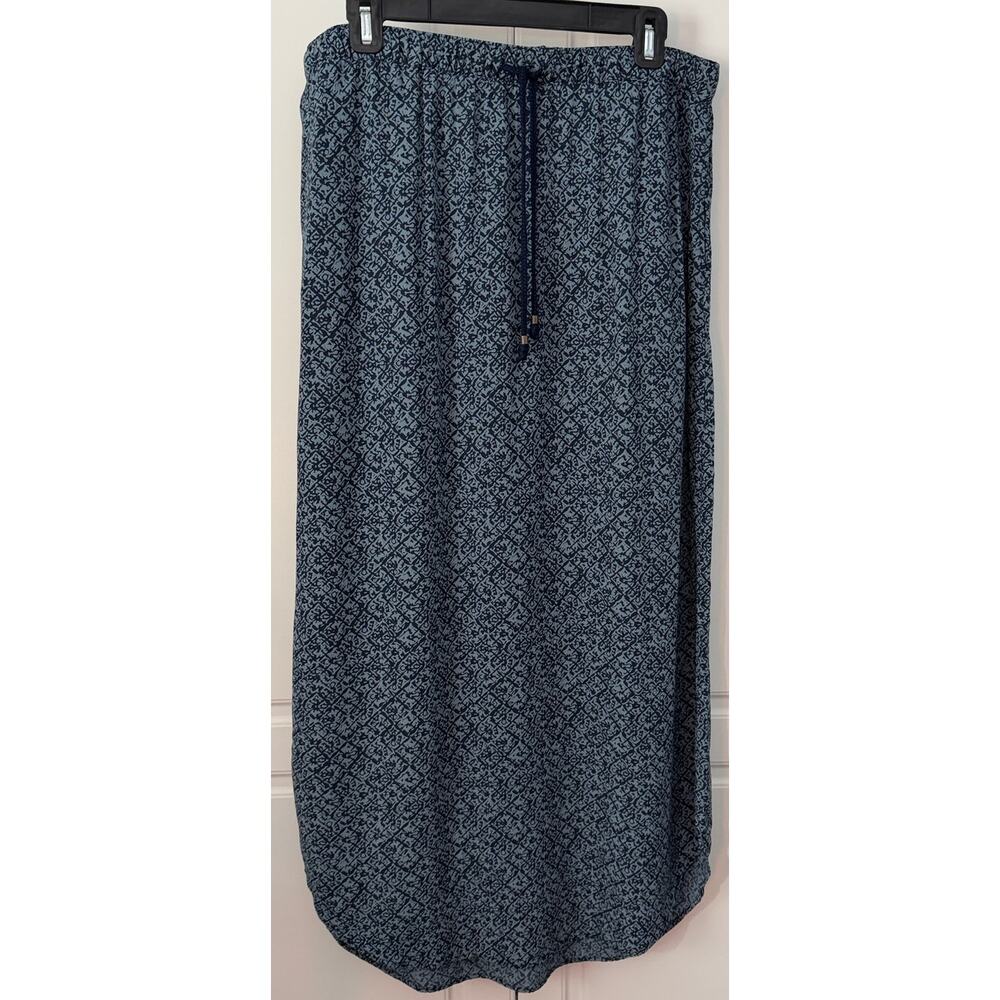 Eddie Bauer Four Winds Maxi Skirt in Blue Size M  NWOT
